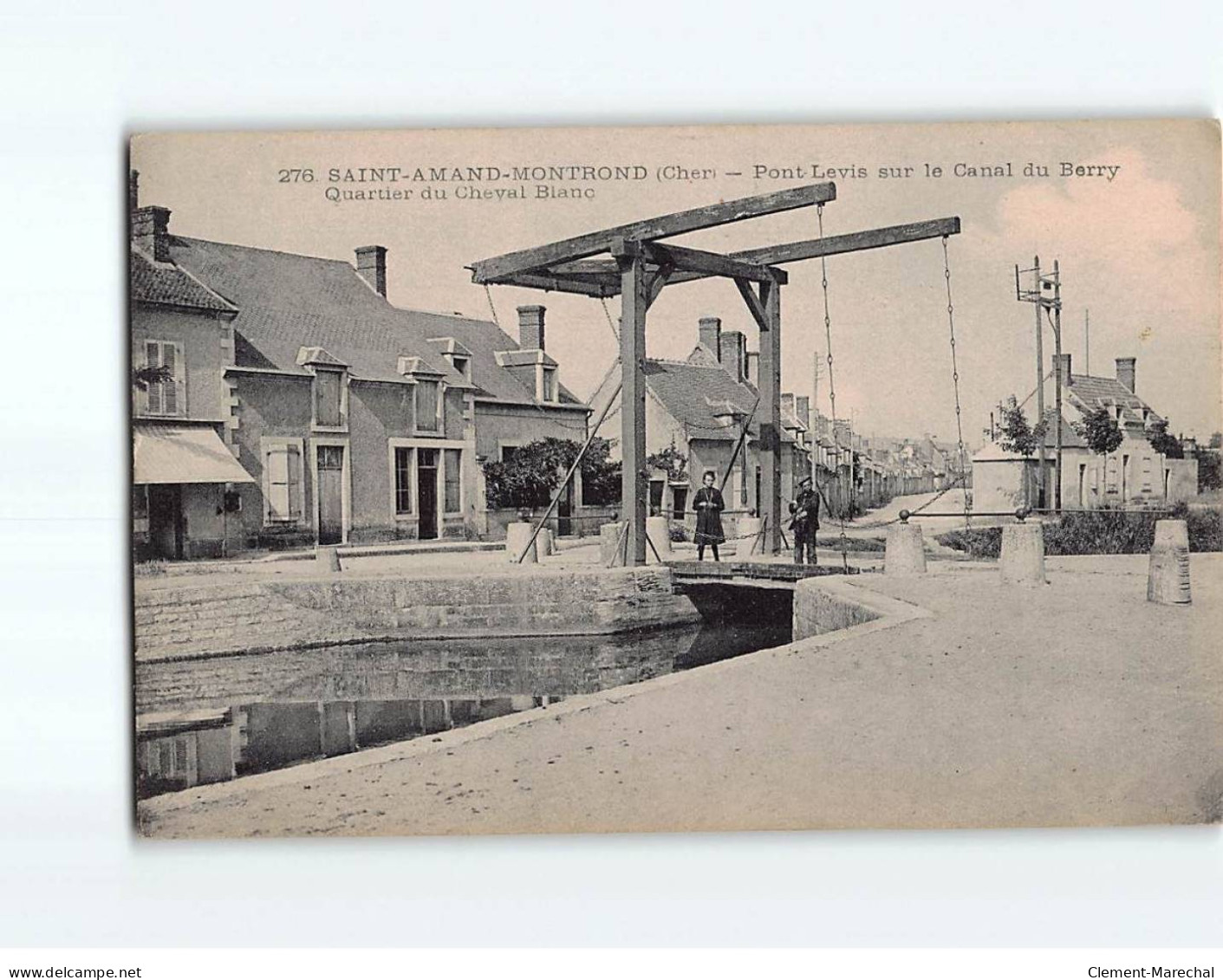 SAINT AMAND MONTROND : Pont Levis Sur Le Canal Du Berry, Quartier Du Cheval Blanc - état - Saint-Amand-Montrond