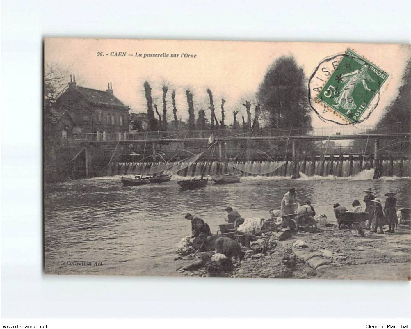 CAEN : La Passerelle Sur L'Orne - Très Bon état - Caen