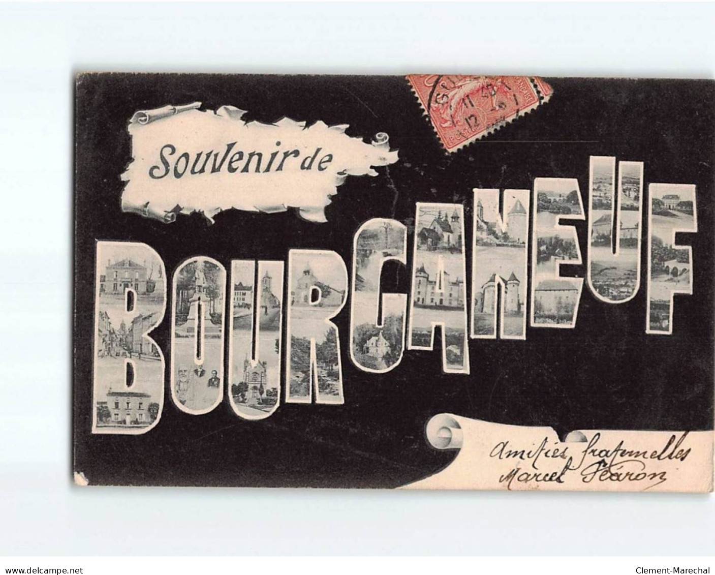 BOURGANEUF : Carte Souvenir - état - Bourganeuf