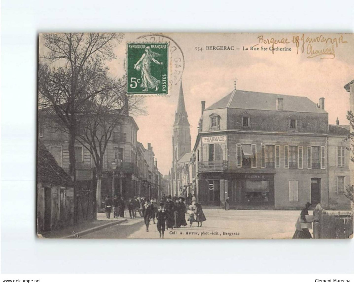 BERGERAC : La Rue Sainte-Catherine - état - Bergerac
