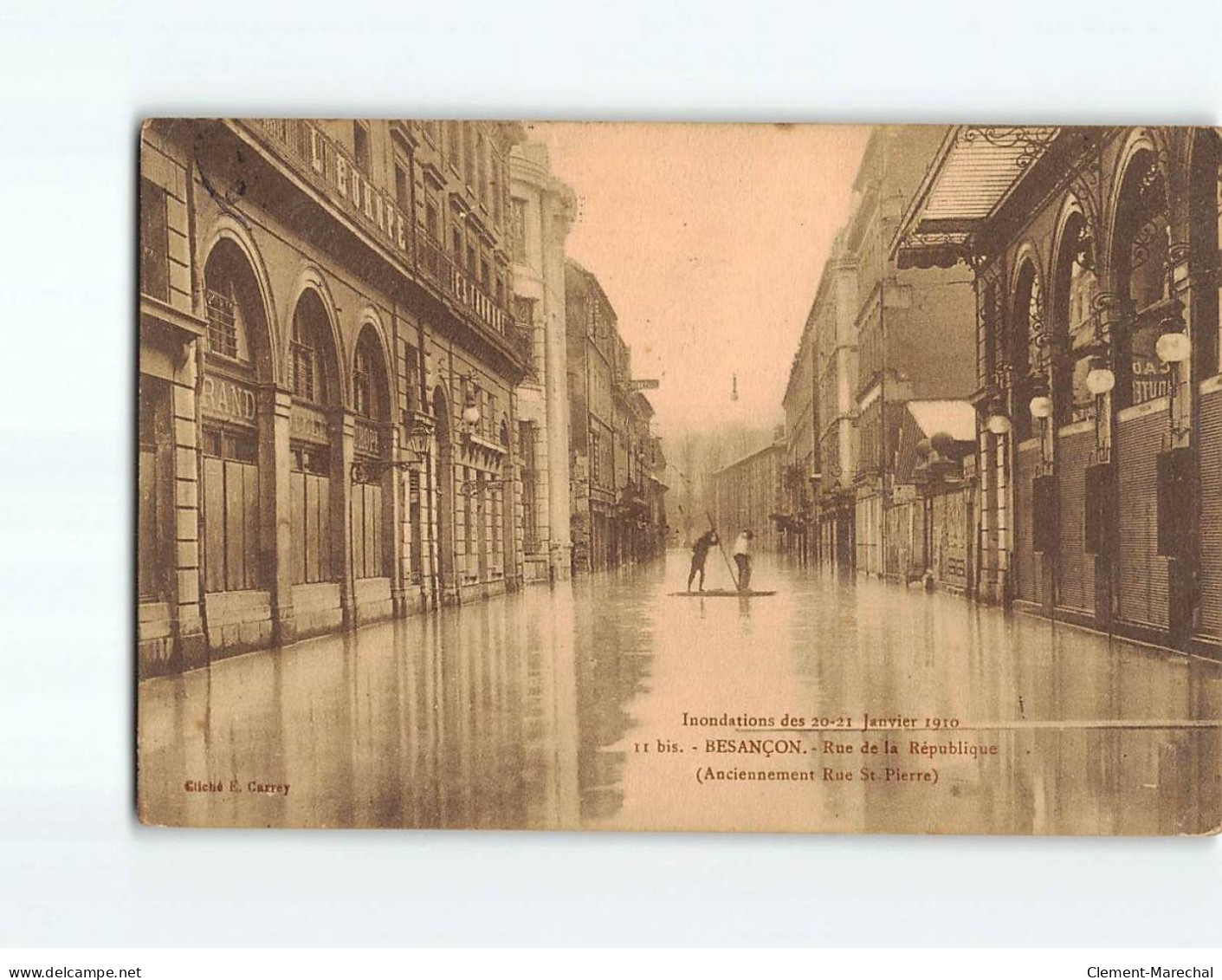 BESANCON : Rue De La République, Inondations De 1910 - état - Besancon