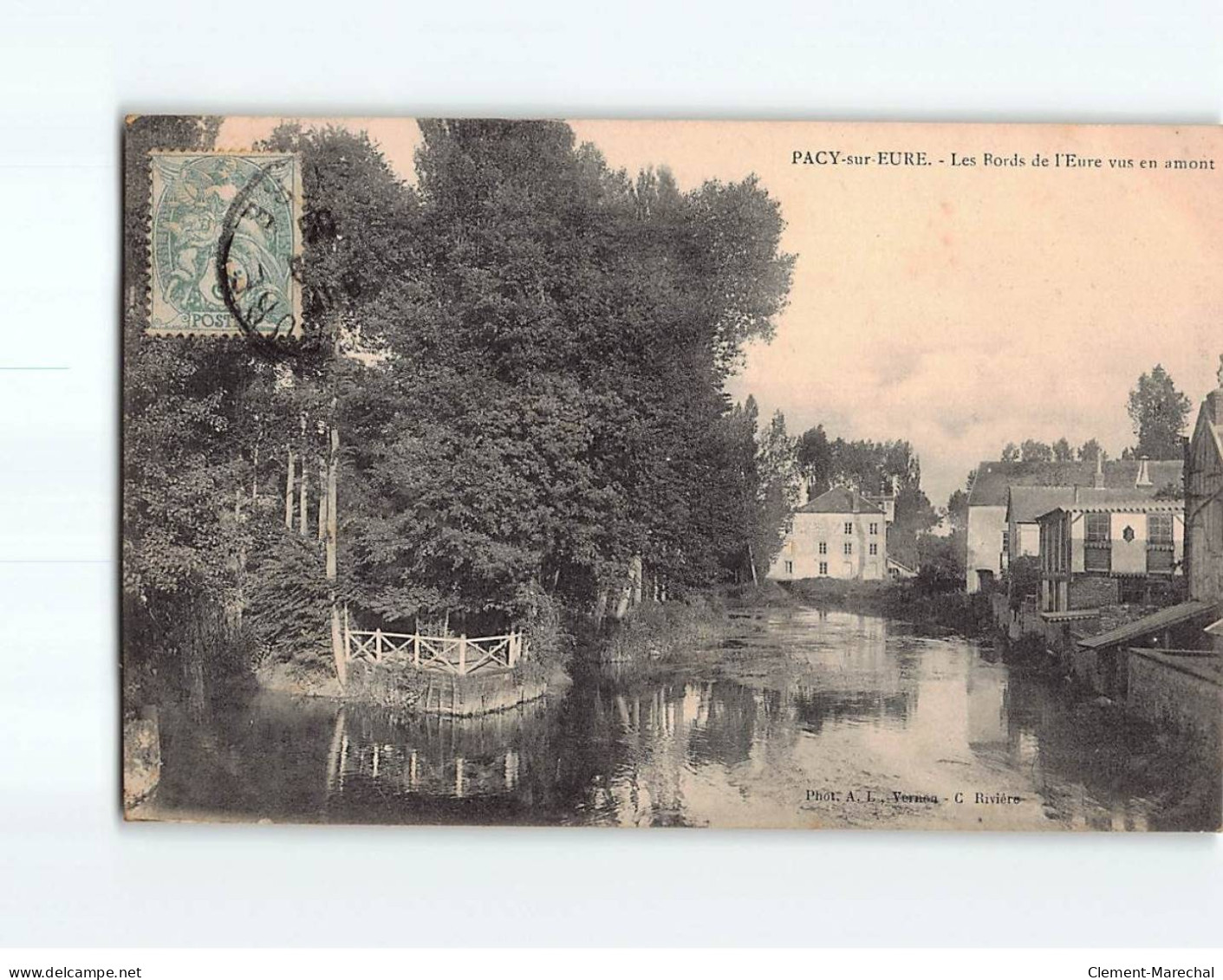 PACY SUR EURE : Les Bords De L'Eure Vus En Amont - Très Bon état - Pacy-sur-Eure