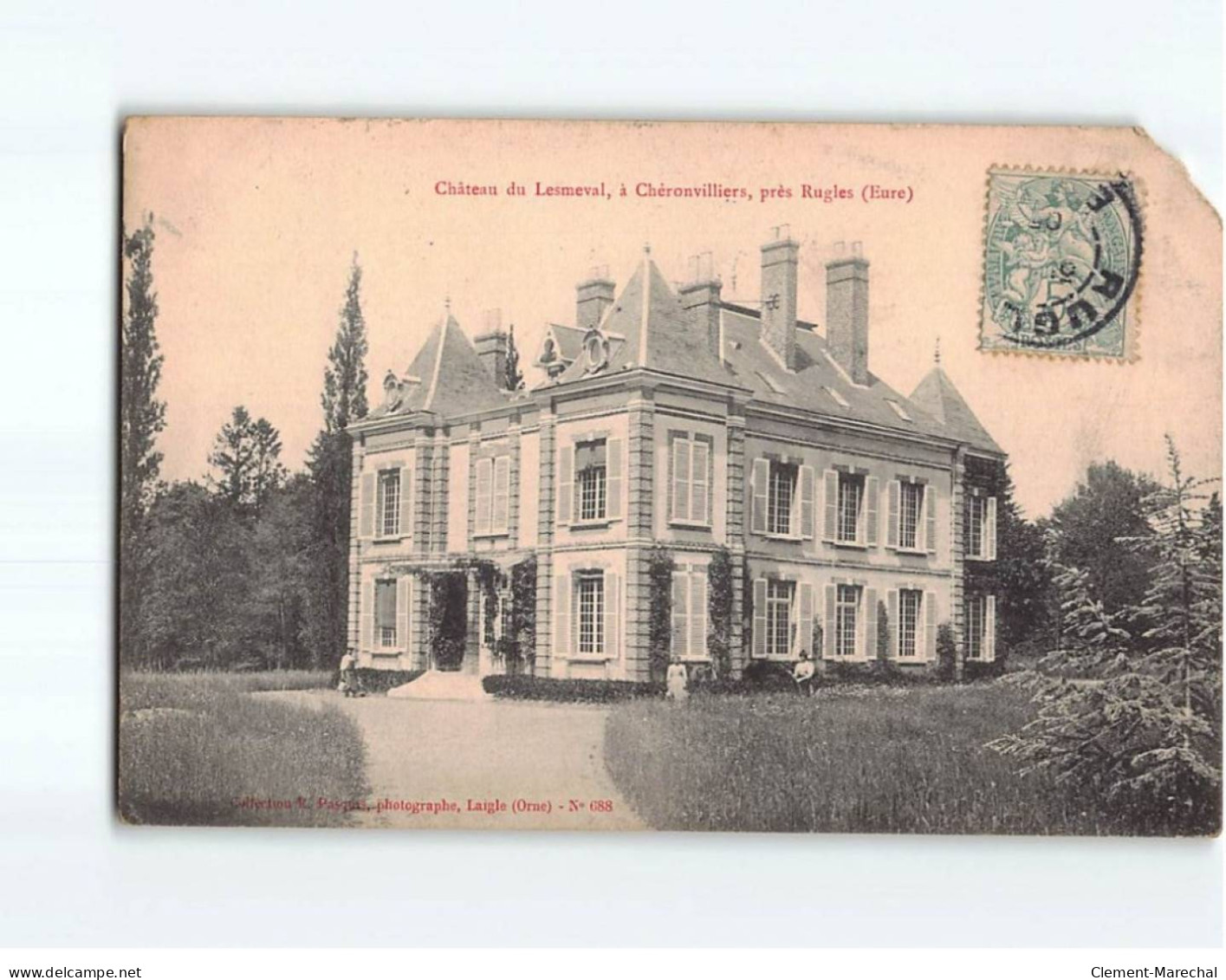 Château Du Lesmeval, à Chéronvilliers, Près Rugles - état - Sonstige & Ohne Zuordnung