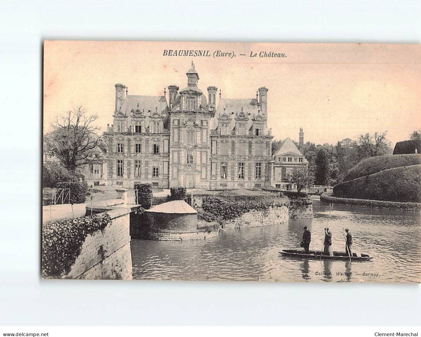 BEAUMESNIL : Le Château - état ( Partiellement Décollée ) - Beaumesnil