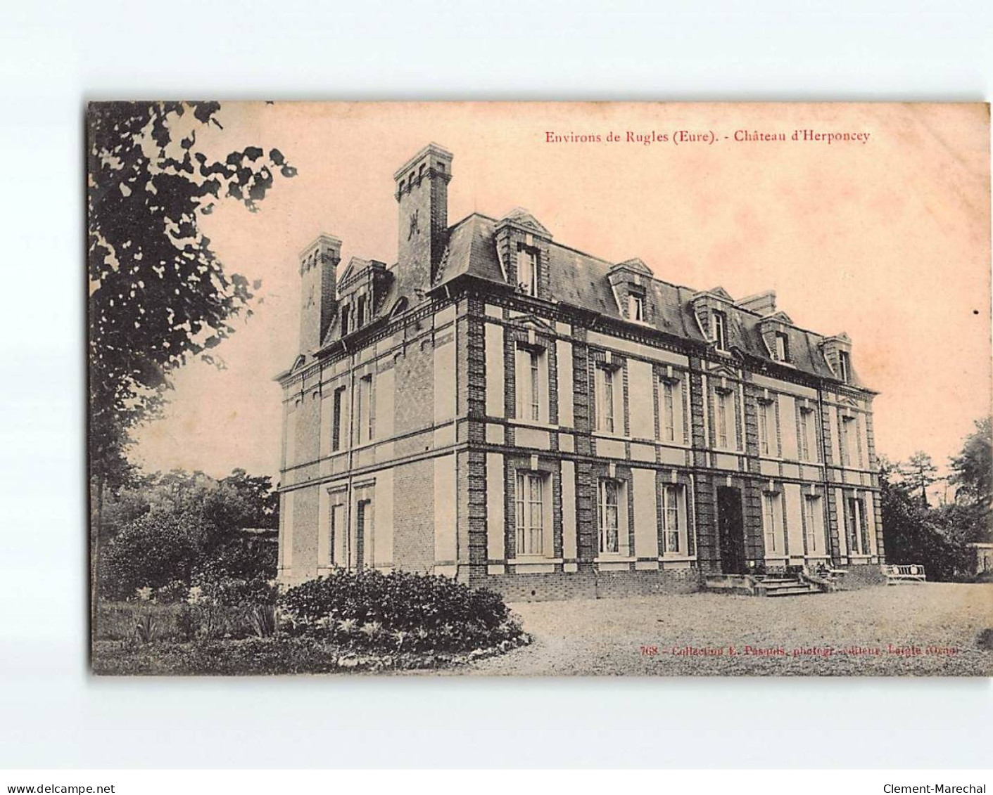 Château D'Herponcey - état ( Partiellement Décollée ) - Andere & Zonder Classificatie