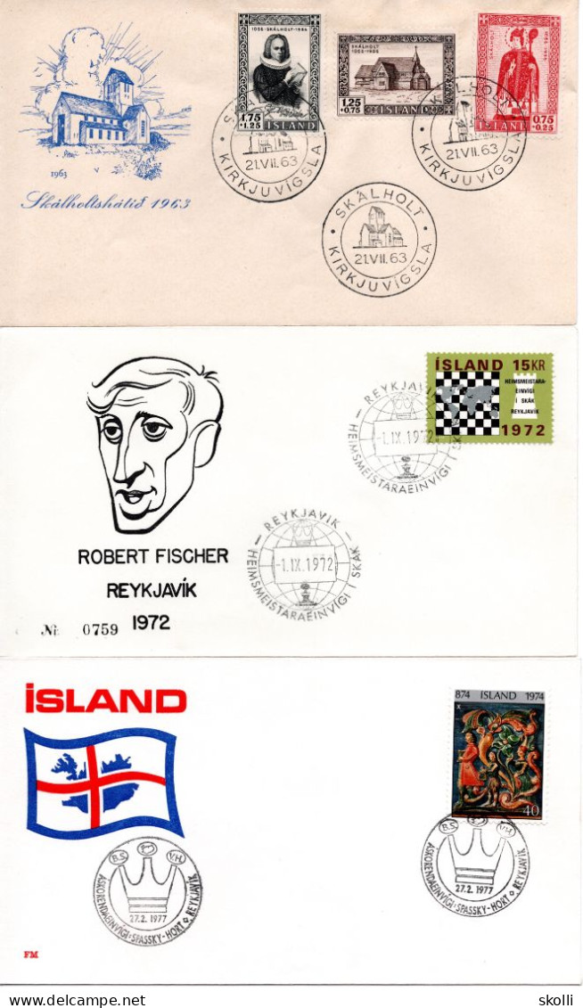 ICELAND. Some Special Canelations. - Collections, Lots & Series