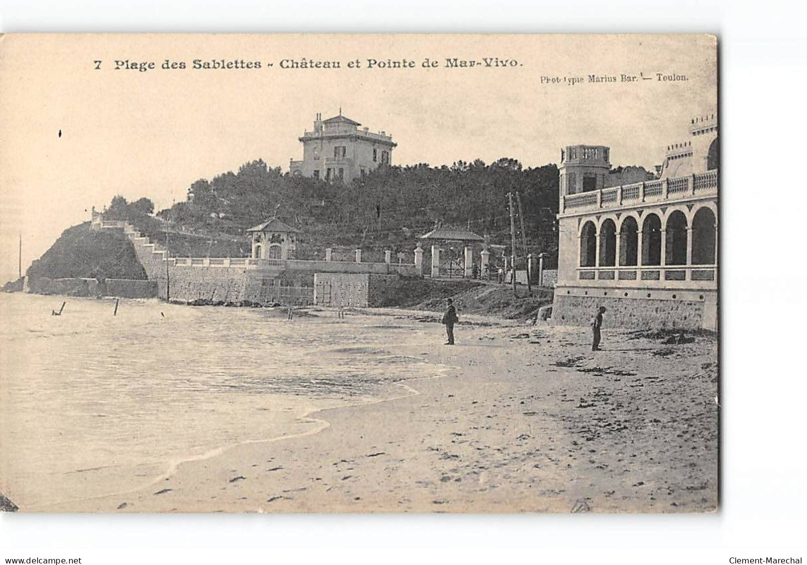 Plage Des Sablettes - Château Et Pointe De MAR VIVO - Très Bon état - Toulon