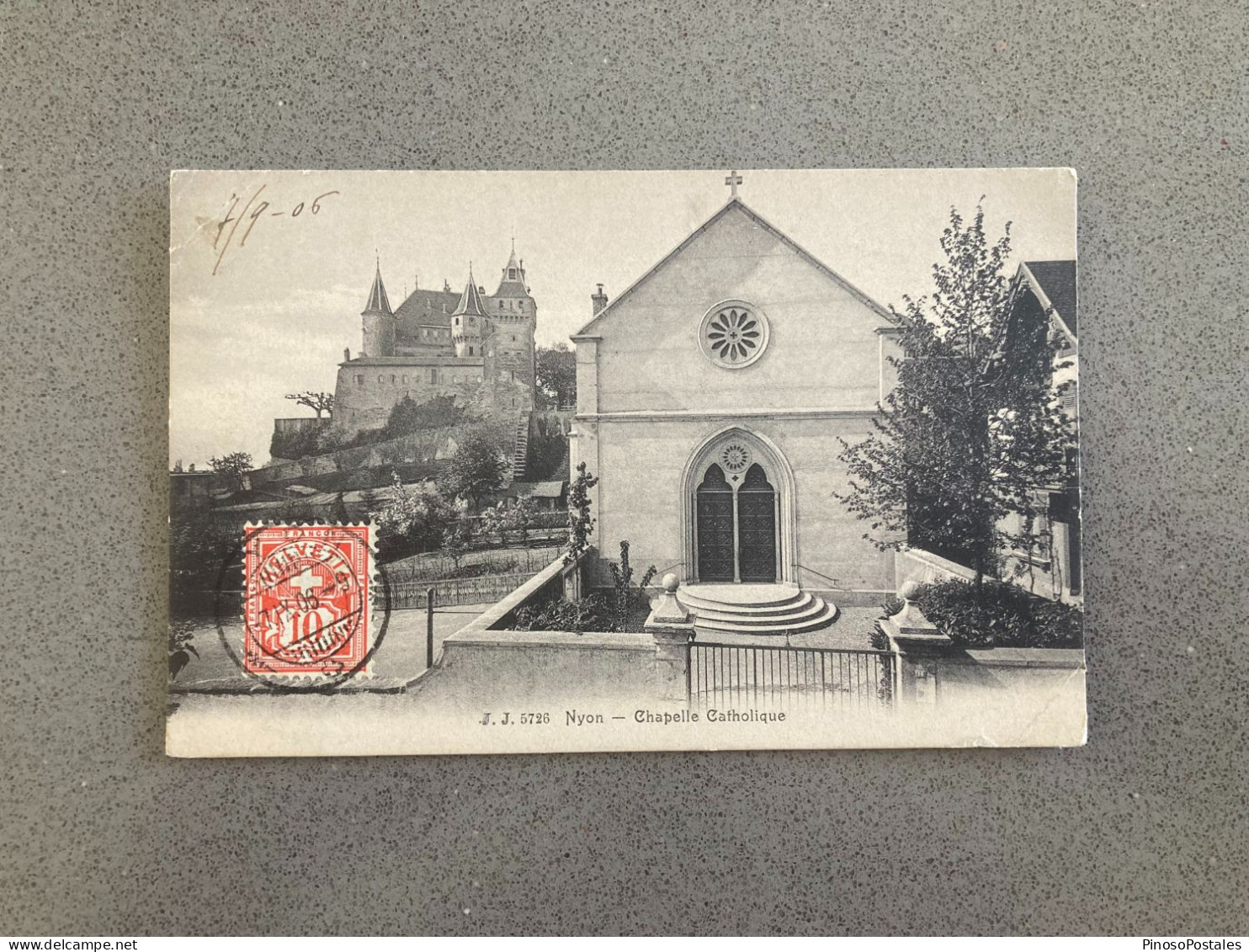 Nyon Chapelle Catholique Carte Postale Postcard - Nyon