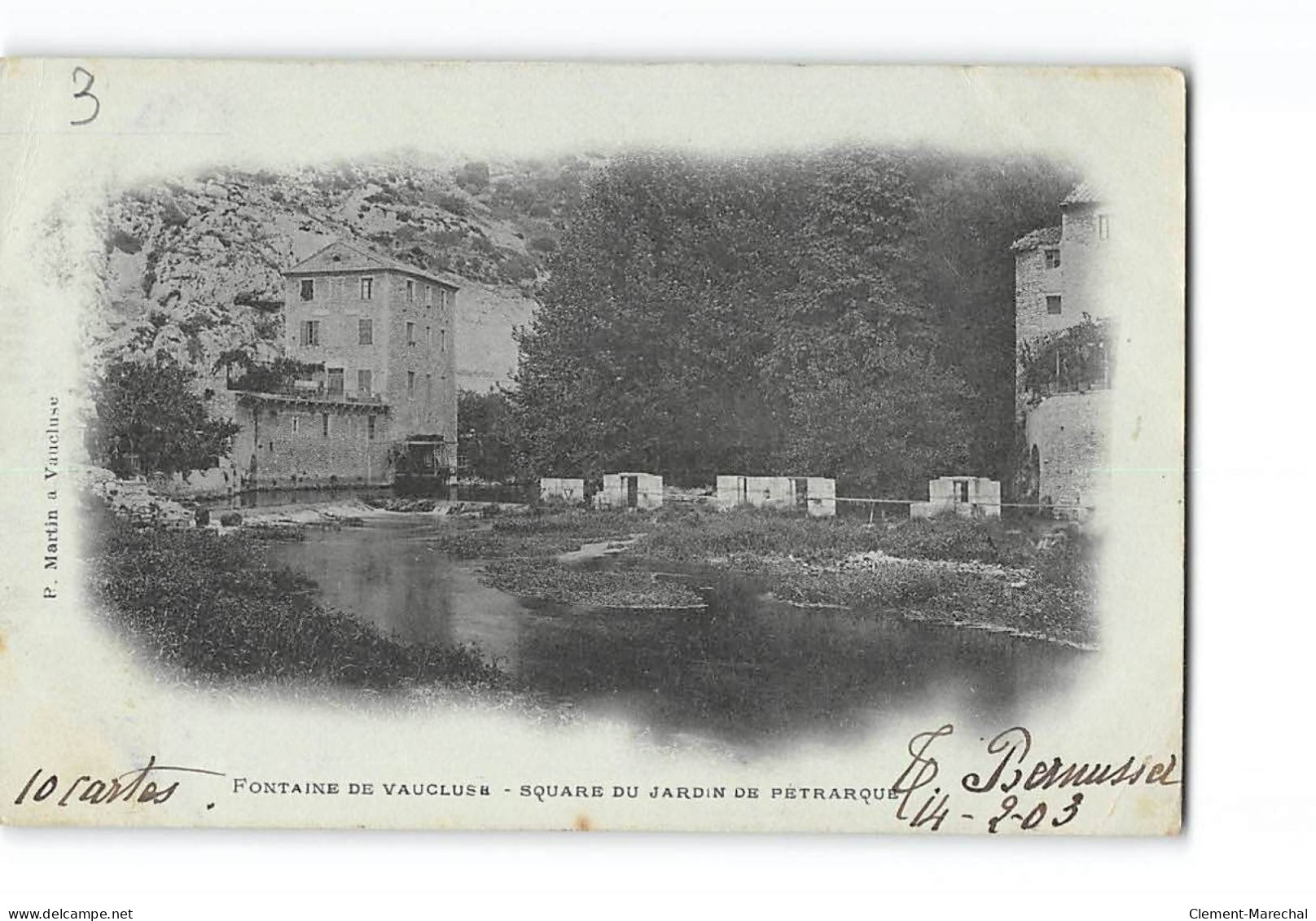 FONTAINE DE VAUCLUSE - Square Du Jardin De Petrarque - Très Bon état - Otros & Sin Clasificación