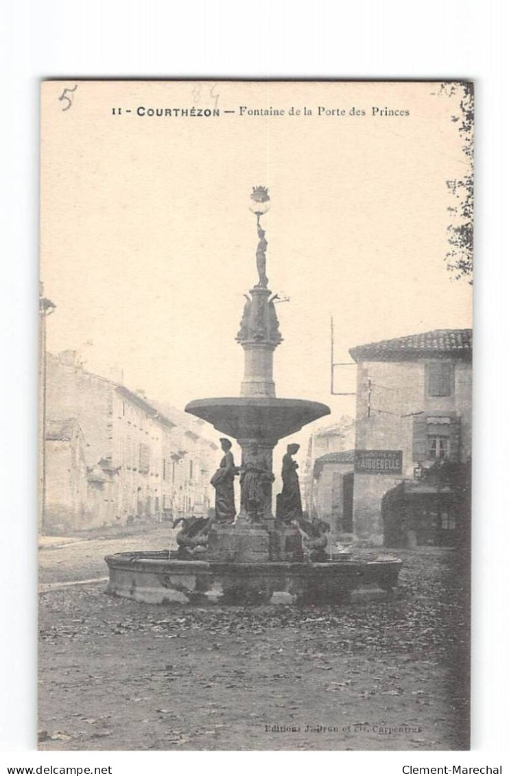 COURTHEZON - Fontaine De La Porte Des Princes - état - Otros & Sin Clasificación