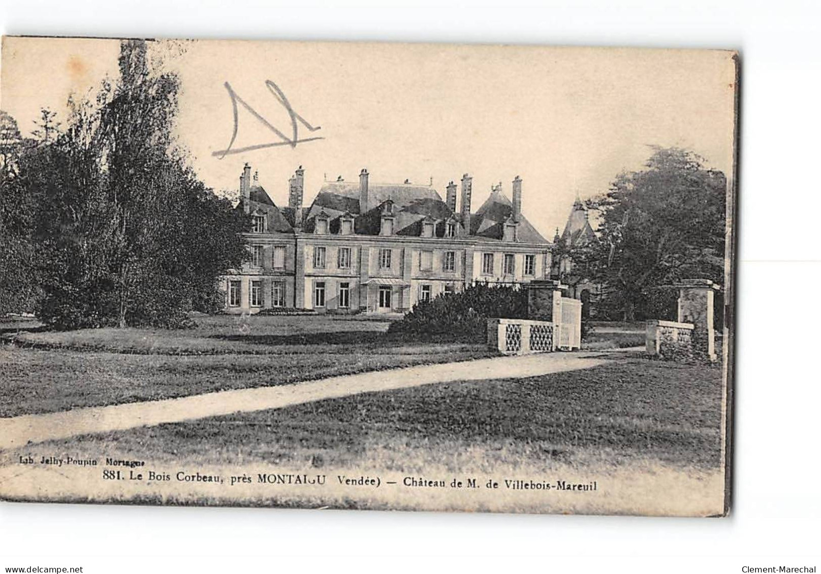 Le Bois Corbeau Près MONTAIGU - Château - Très Bon état - Autres & Non Classés