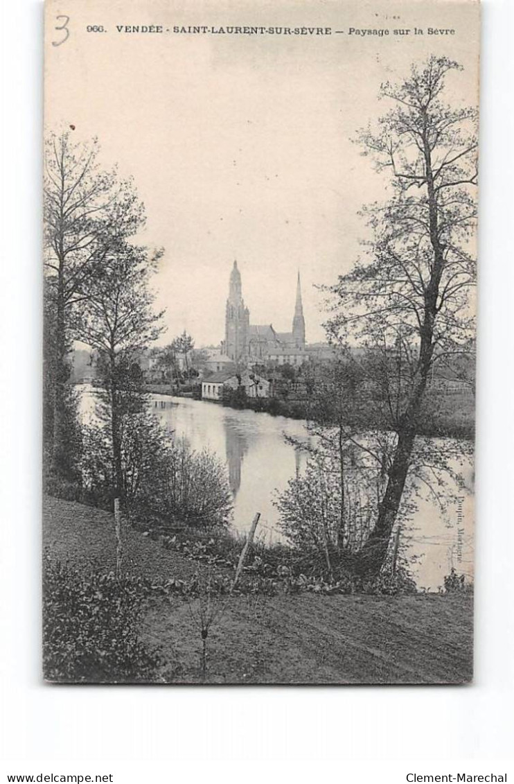 SAINT LAURENT SUR SEVRE - Paysage Sur La Sèvre - Très Bon état - Autres & Non Classés