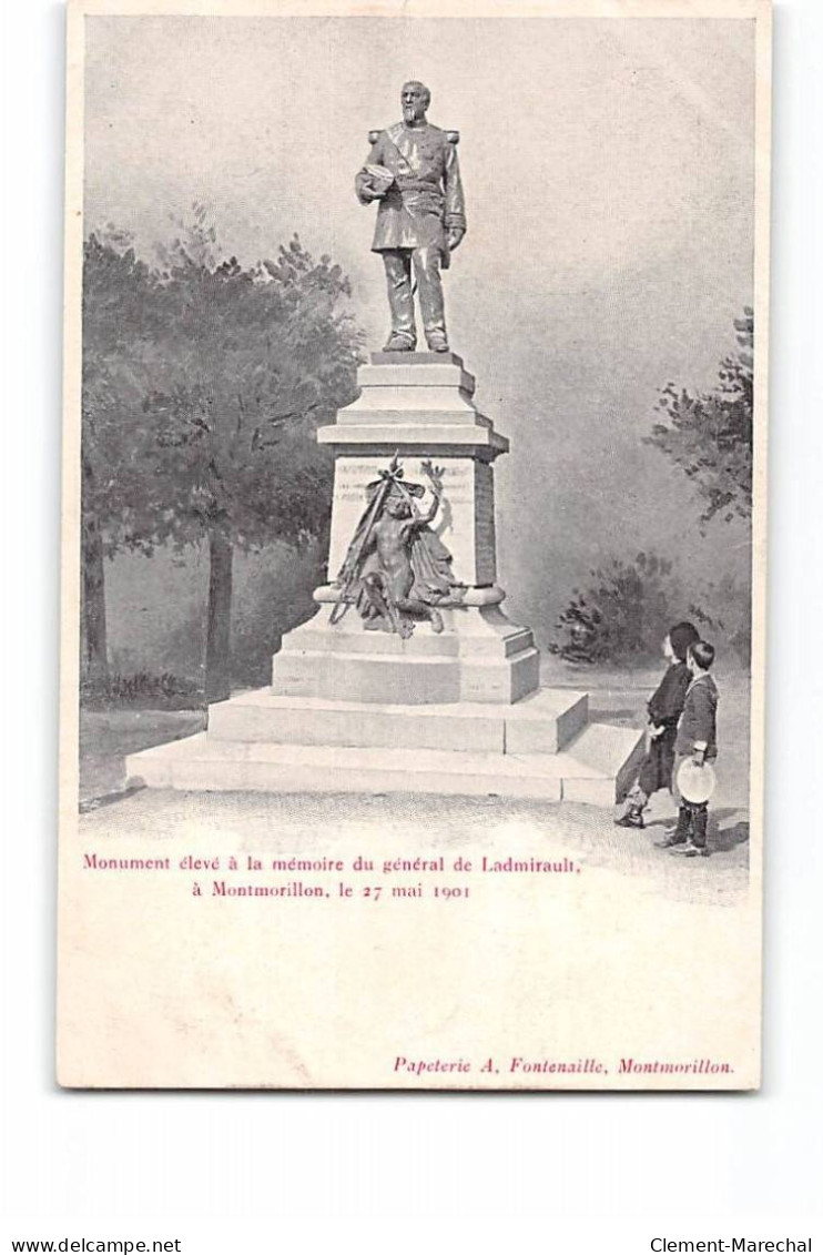 Monument élevé à La Mémoire Du Général De Ladmirault, à MONTMORILLON - état - Montmorillon