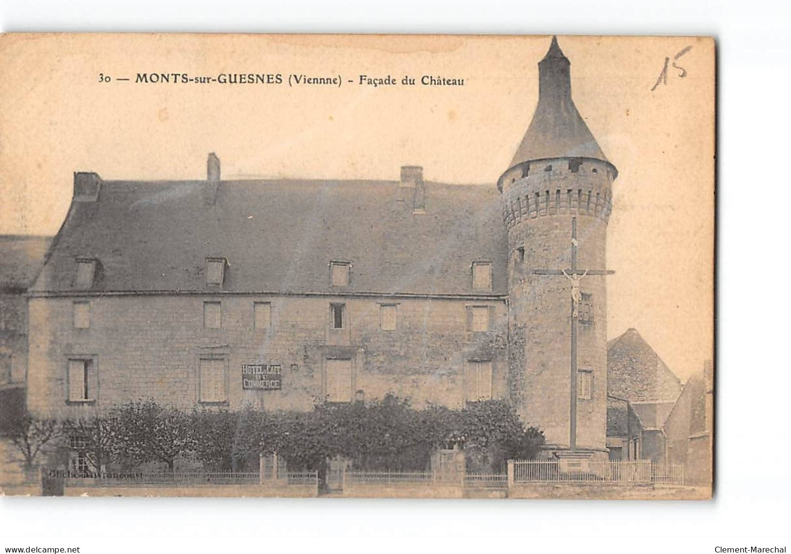 MONTS SUR GUESNES - Façade Du Château - Très Bon état - Monts Sur Guesnes