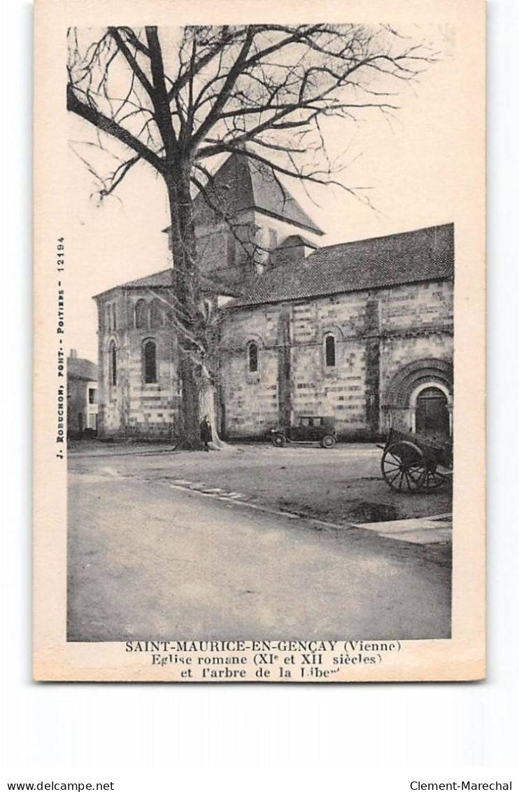 SAINT MAURICE EN GENCAY - Eglise Et L'Arbre De La Liberté - Très Bon état - Other & Unclassified