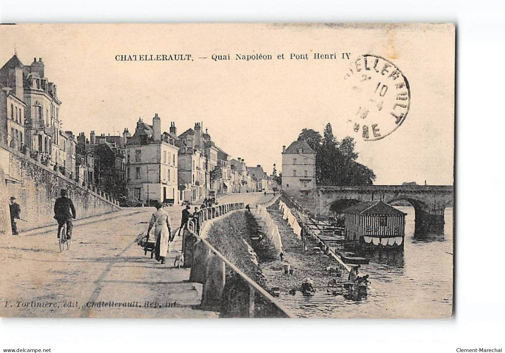 CHATELLERAULT - Quai Napoléon Et Pont Henri IV - Très Bon état - Chatellerault