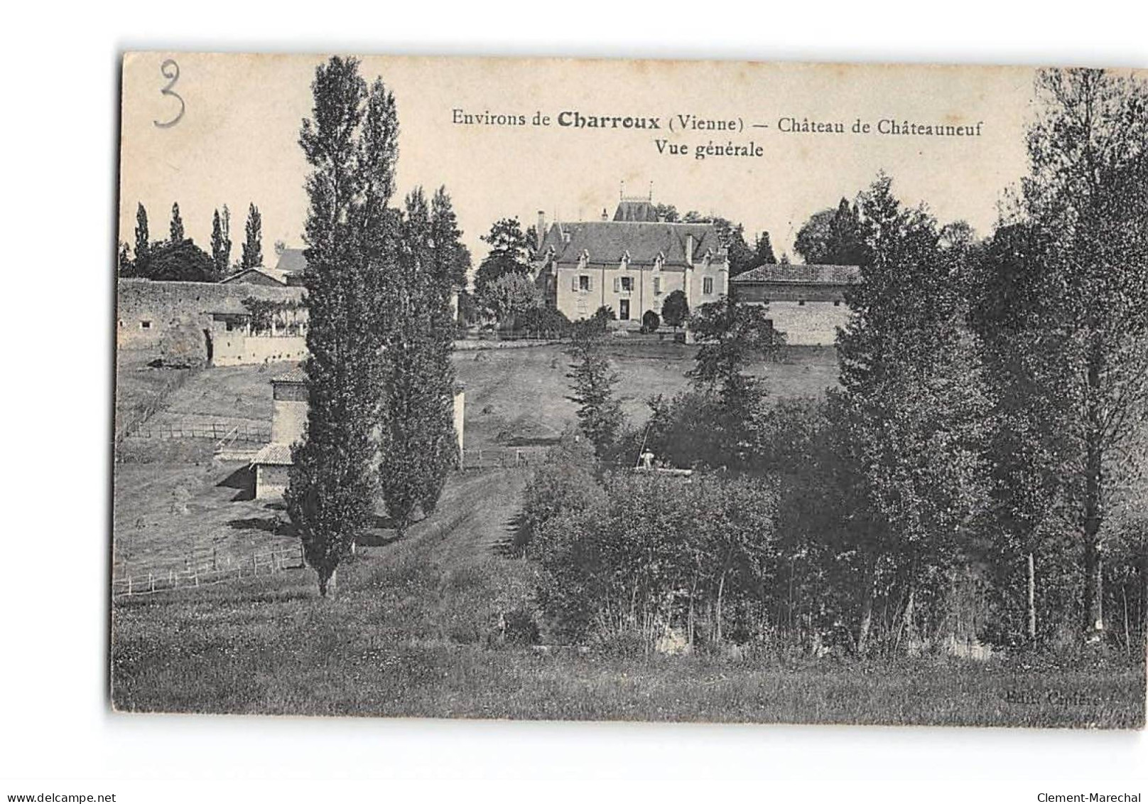 Environs De CHARROUX - Château De CHATEAUNEUF - Vue Générale - Très Bon état - Sonstige & Ohne Zuordnung