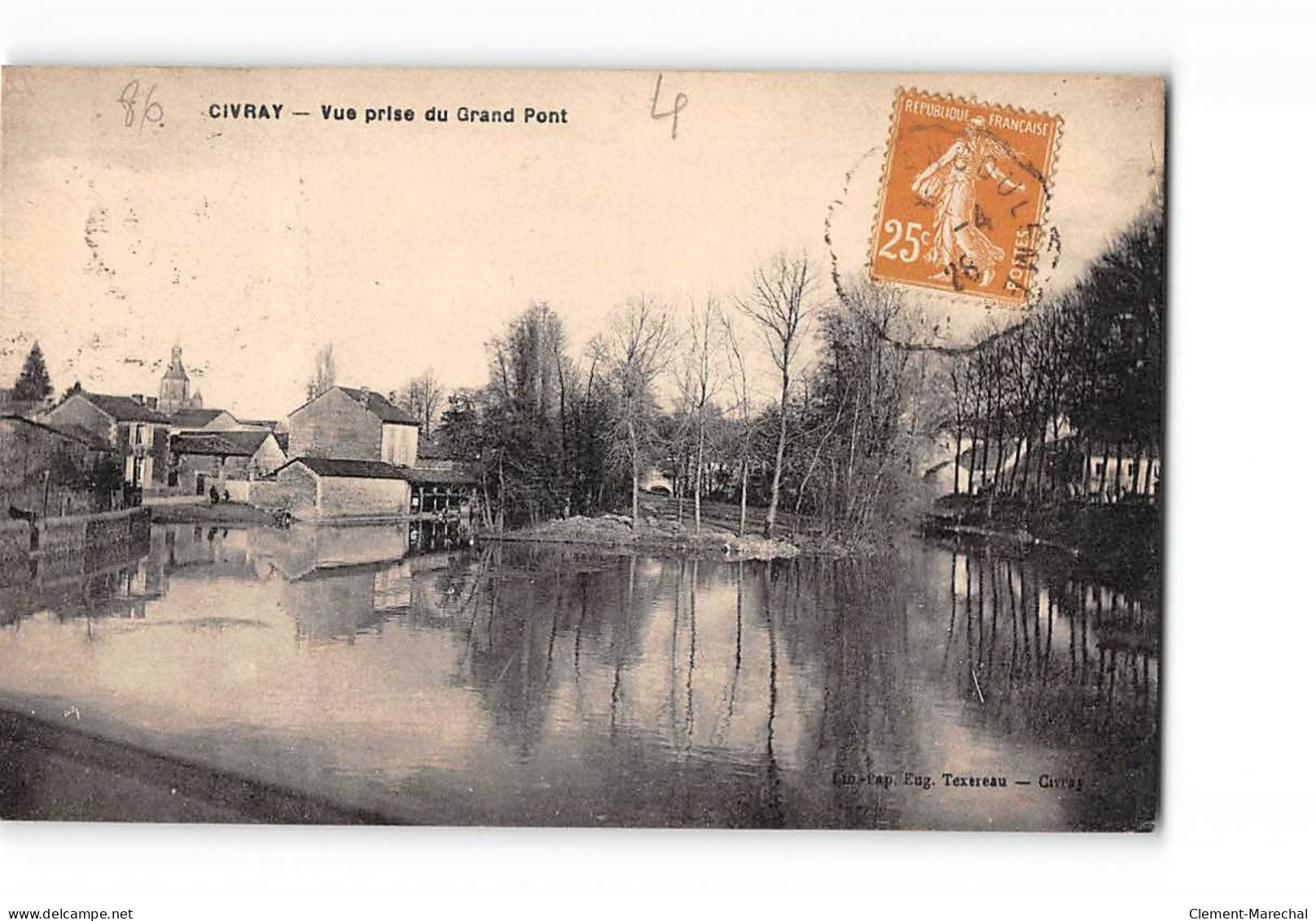 CIVRAY - Vue Prise Du Grand Pont - Très Bon état - Civray