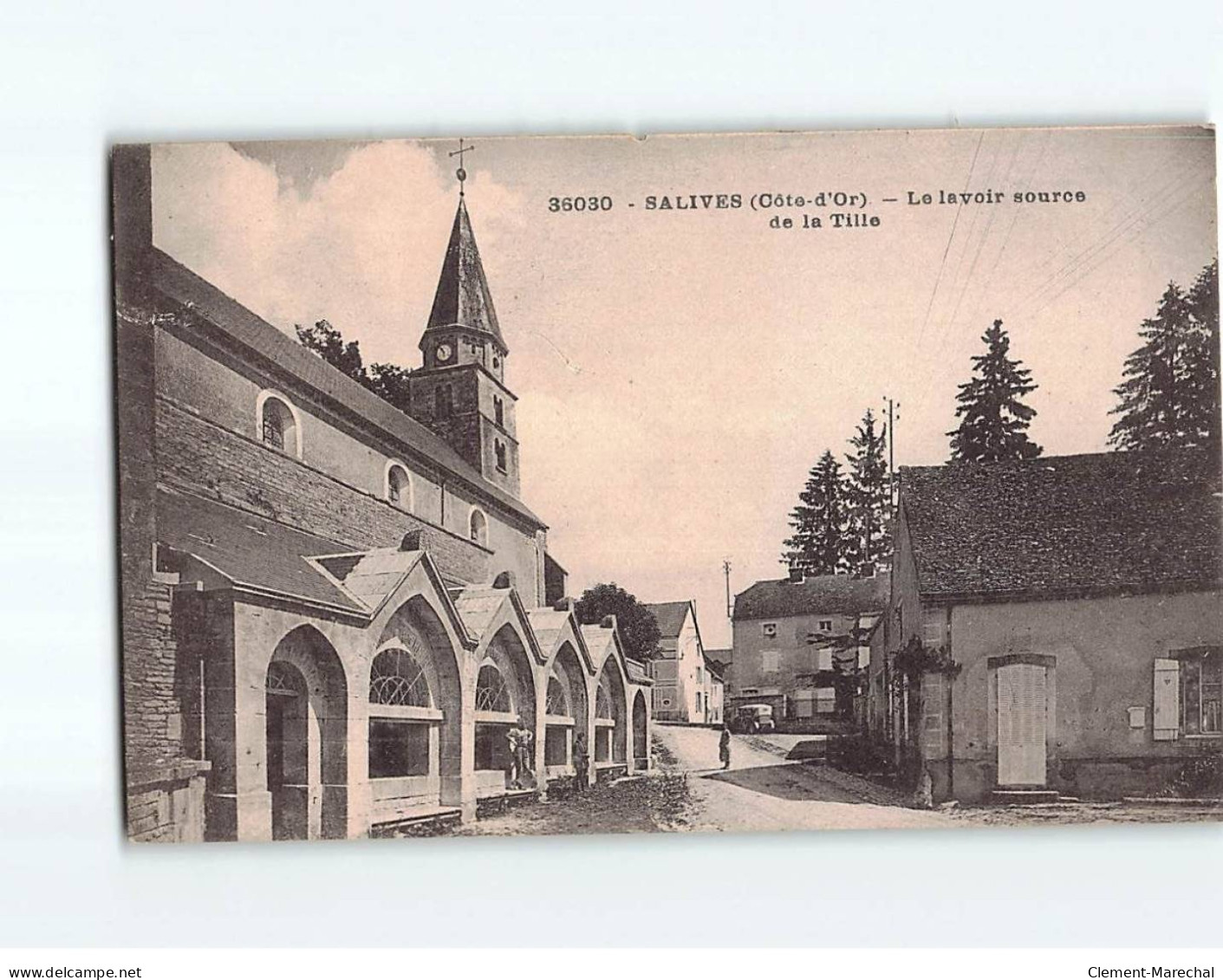 SALIVES : Le Lavoir Source De La Tille - état - Autres & Non Classés