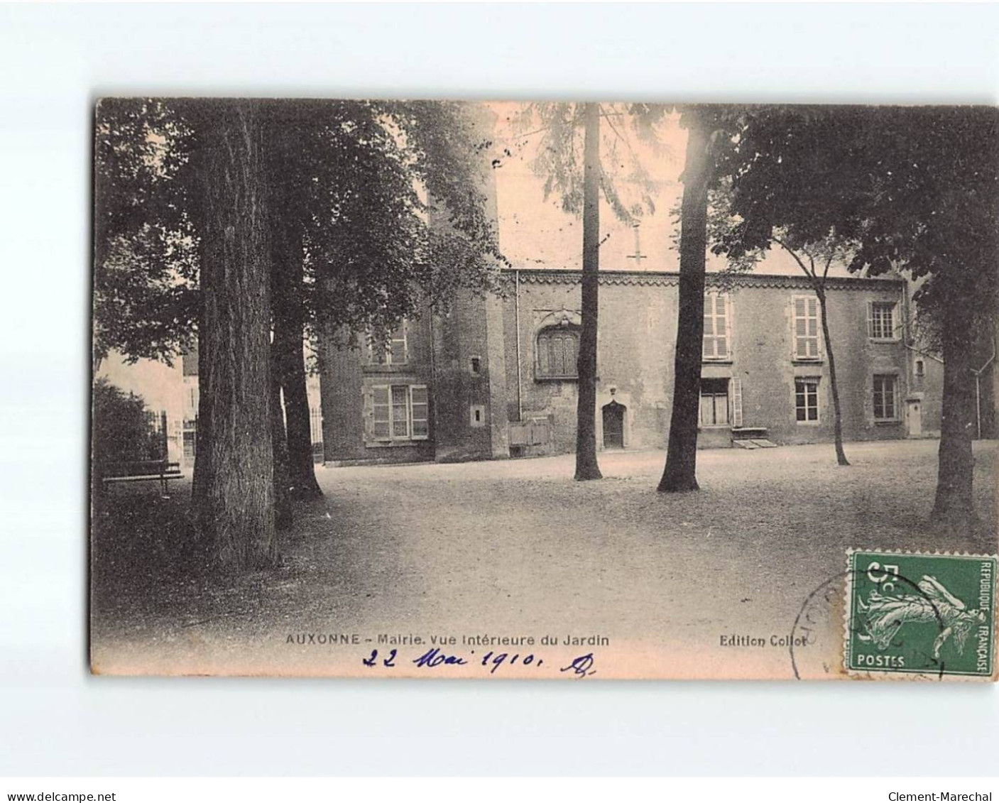 AUXONNE : Mairie, Vue Intérieure Du Jardin - état - Auxonne