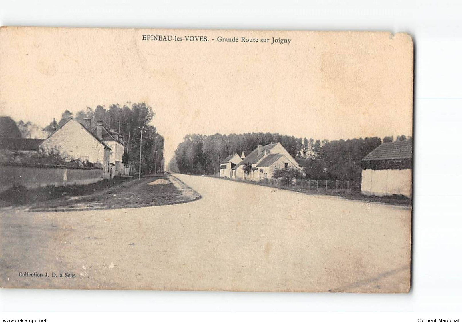 EPINEAU LES VOYES - Grande Route Sur Joigny - Très Bon état - Other & Unclassified