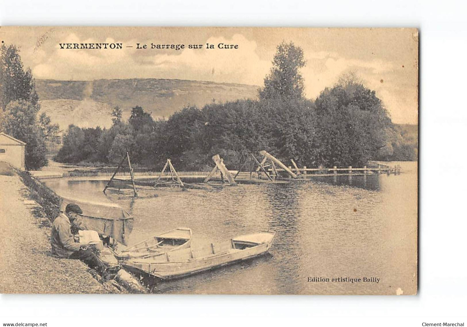 VERMENTON - Le Barrage Sur La Cure - Très Bon état - Vermenton