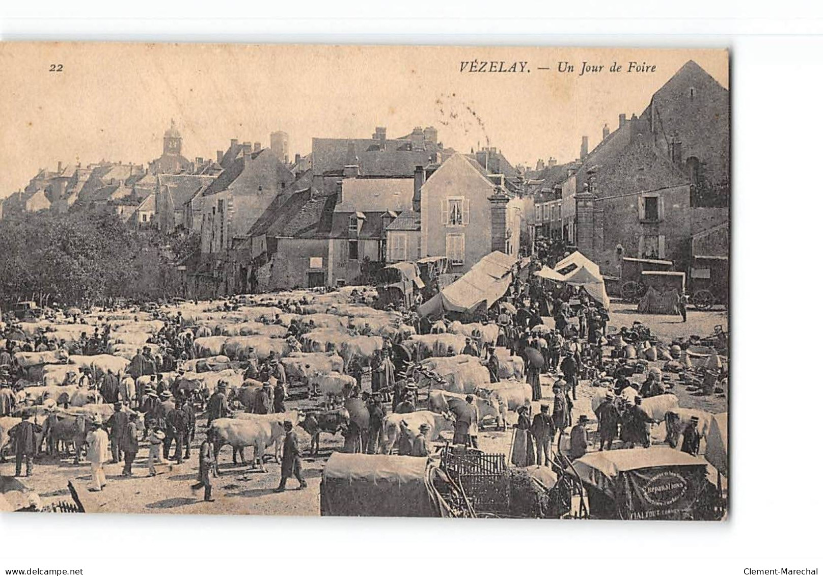 VEZELAY - Un Jour De Foire - état - Vezelay