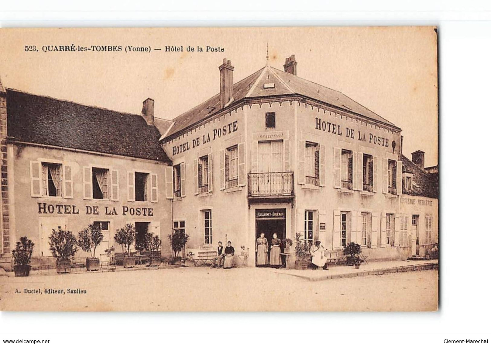 QUARRE LES TOMBES - Hôtel De La Poste - Très Bon état - Quarre Les Tombes