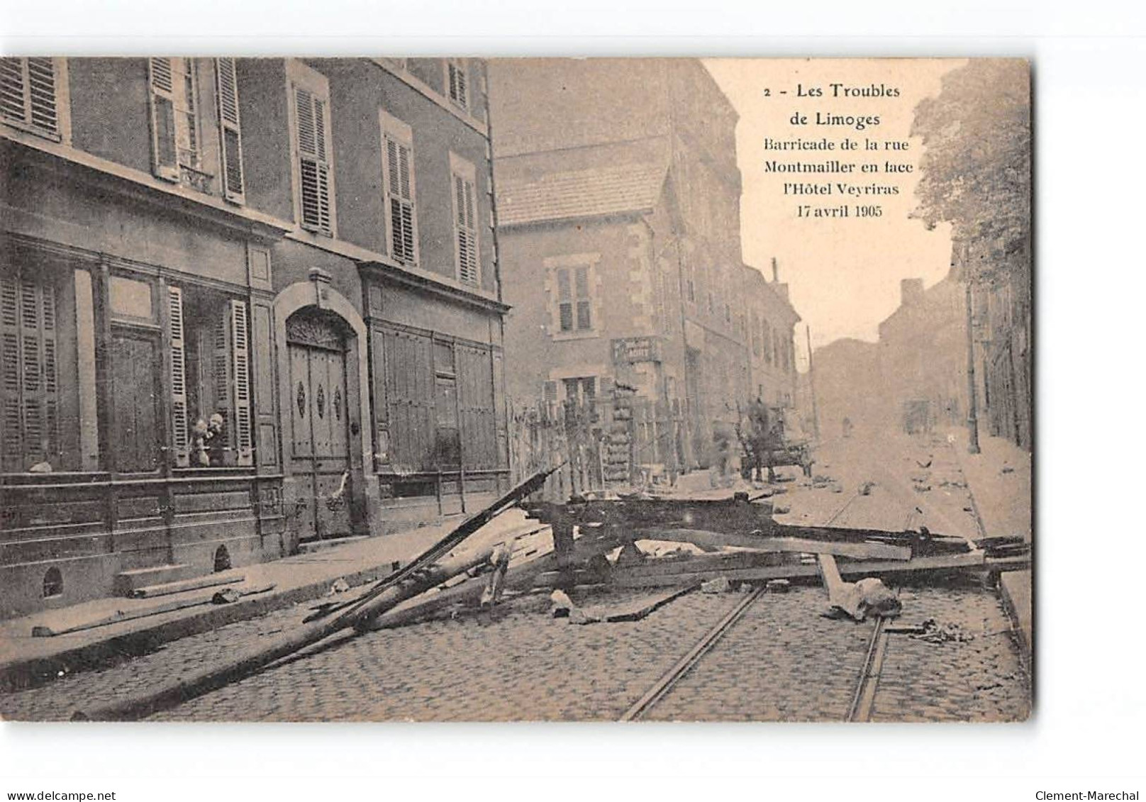 Les Troubles De LIMOGES - Barricade De La Rue Montmailler - 17 Avril 1905 - Très Bon état - Limoges
