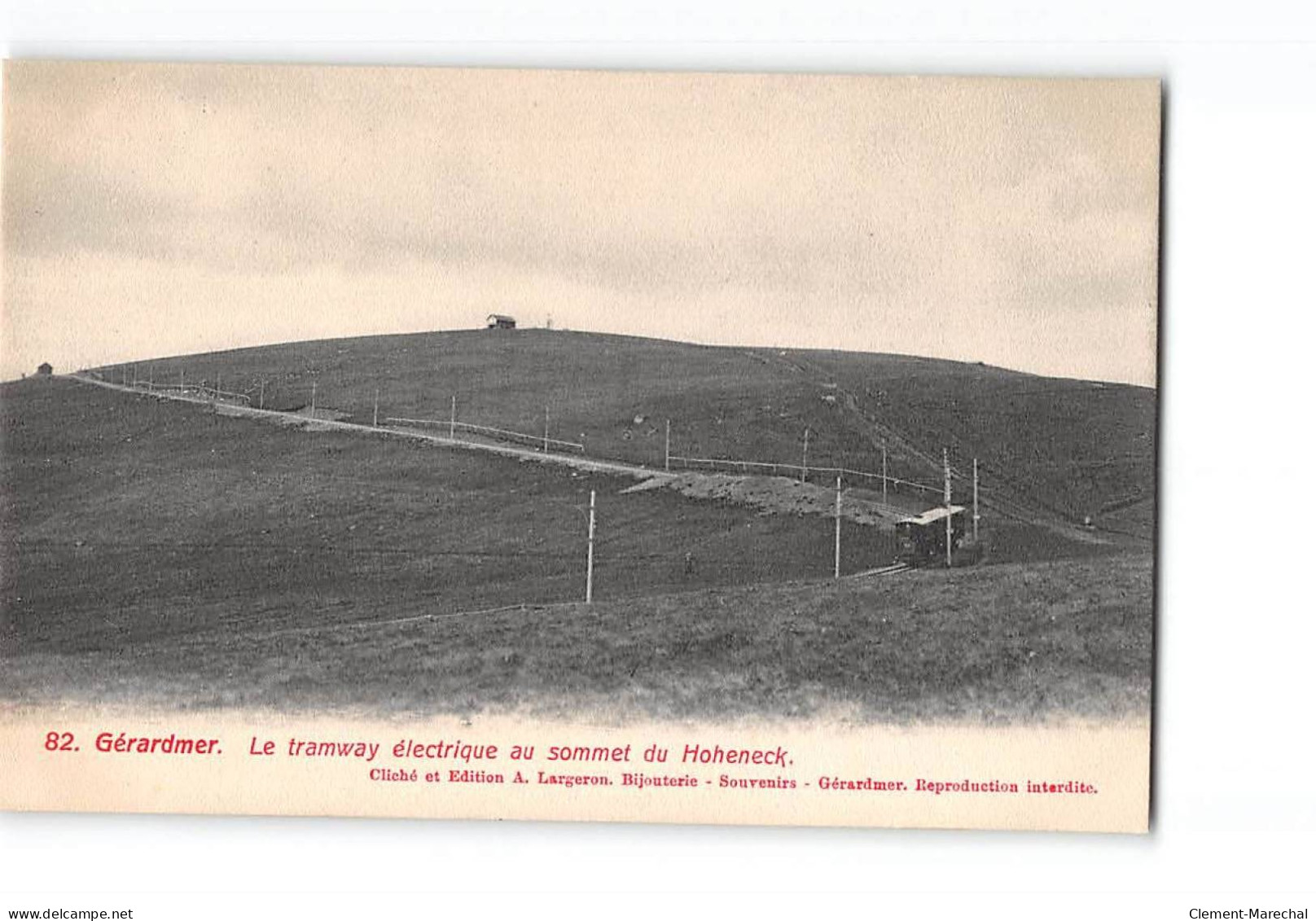 GERARDMER - Le Tramway électrique Au Sommet Du Hoheneck - Très Bon état - Gerardmer