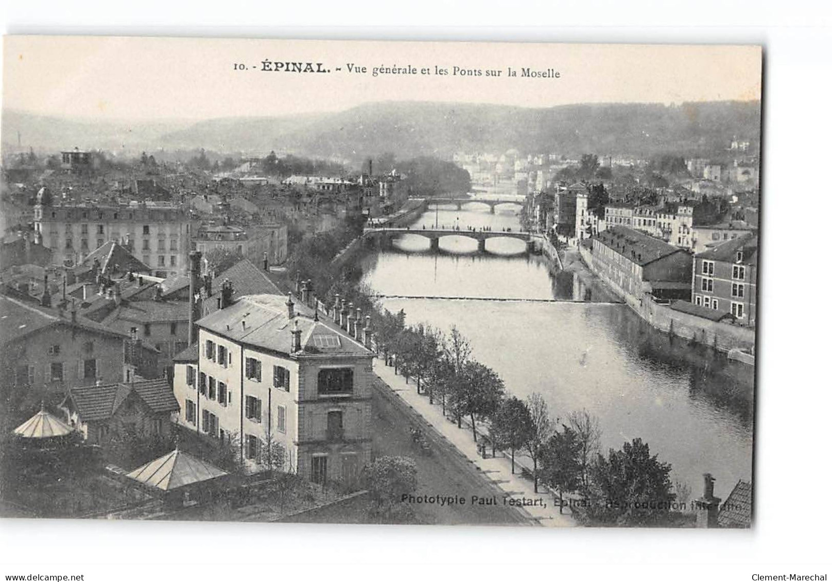 EPINAL - Vue Générale Et Les Ponts Sur La Moselle - Très Bon état - Epinal