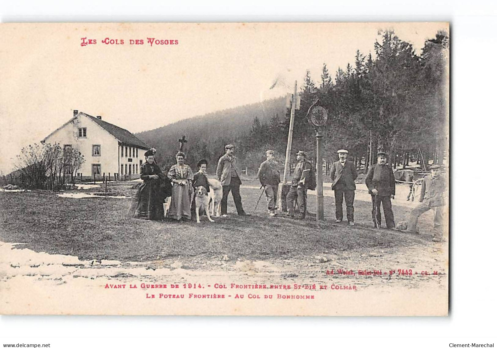 Les Cols Des Vosges - Avant La Guerre De 1914 - Col Frontière Entre Saint Dié Et Colmar - Très Bon état - Autres & Non Classés