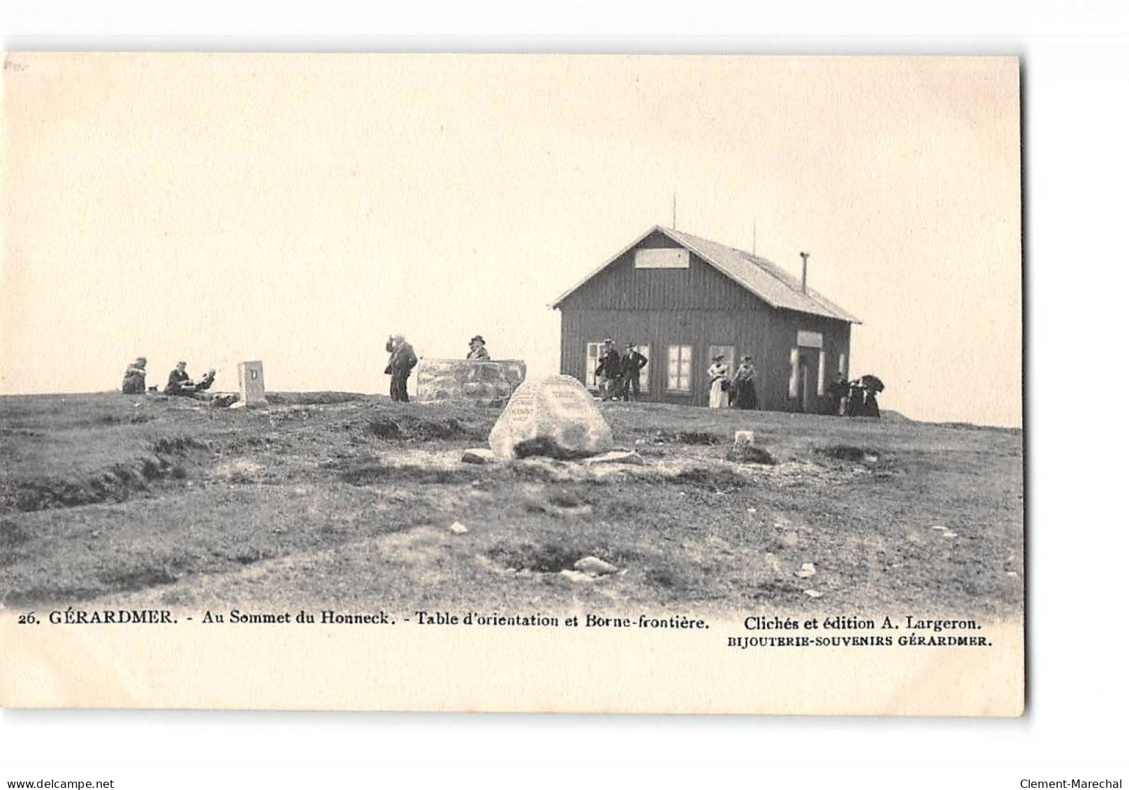 GERARDMER - Au Sommet Du Hohneck - Table D'Orientation Et Borne Frontière - Très Bon état - Gerardmer