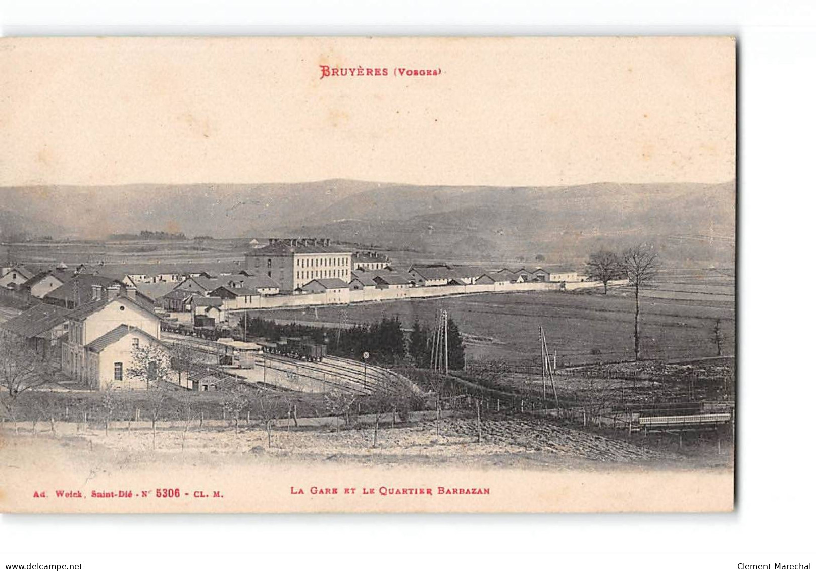 BRUYERES - La Gare Et Le Quartier Barbazan - Très Bon état - Bruyeres