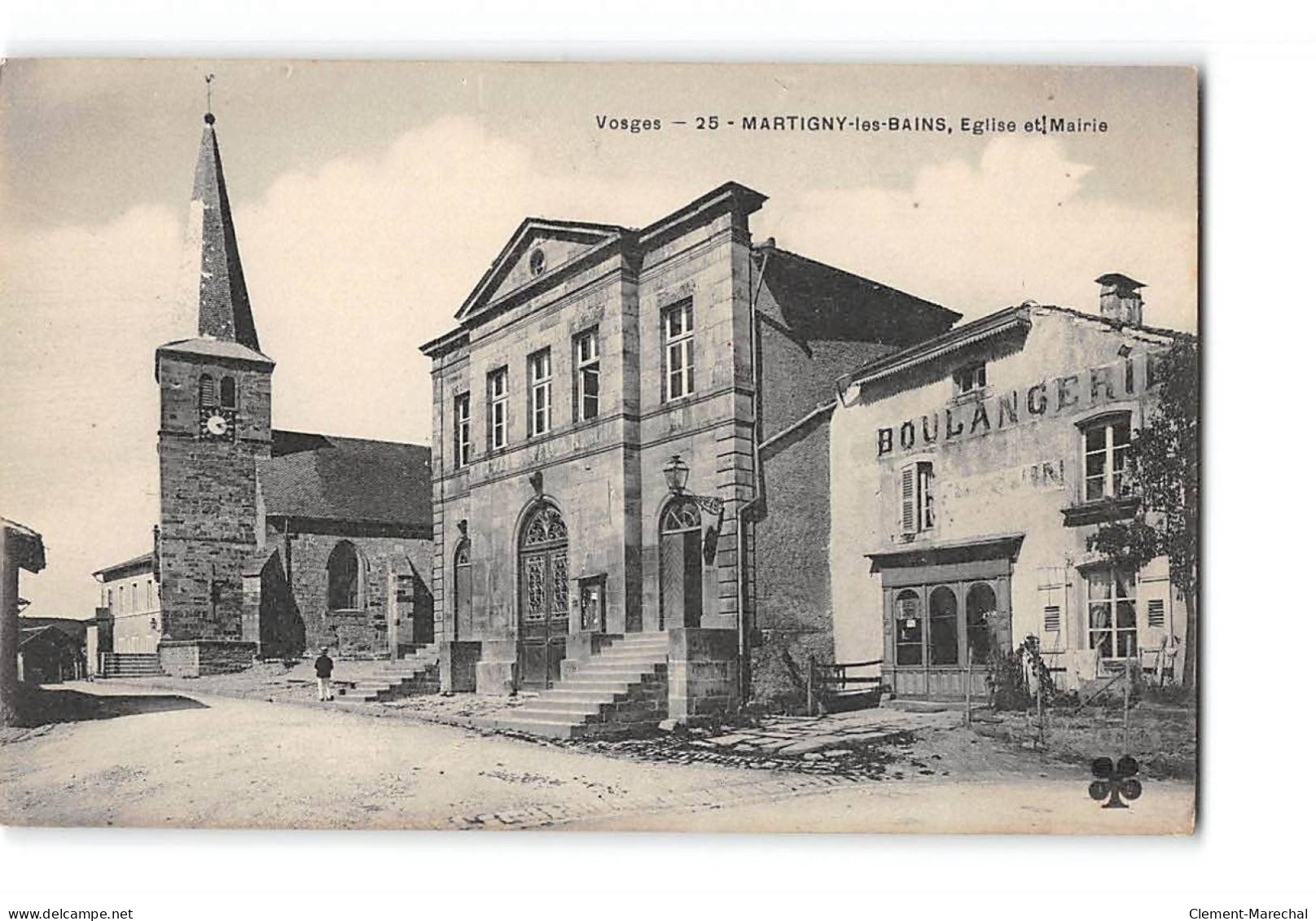 MARTIGNY LES BAINS - Eglise Et Mairie - Très Bon état - Autres & Non Classés