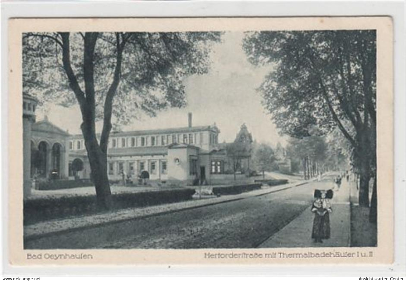 39090409 - Bad Oeynhausen. Herforderstrasse Mit Thermalbadehaeuser I. U. II Ungelaufen  Gute Erhaltung. - Bad Oeynhausen