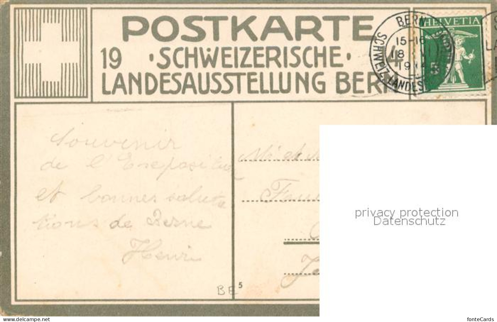 13747929 Bern BE Schweizerische Landesausstellung Bern 1914  Bern BE - Other & Unclassified