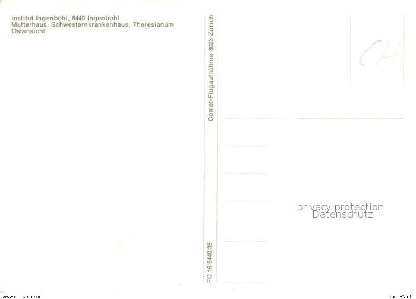 13747529 Ingenbohl Institut Ingenbohl Mutterhaus Schwesternhaus Theresianum Flie - Andere & Zonder Classificatie