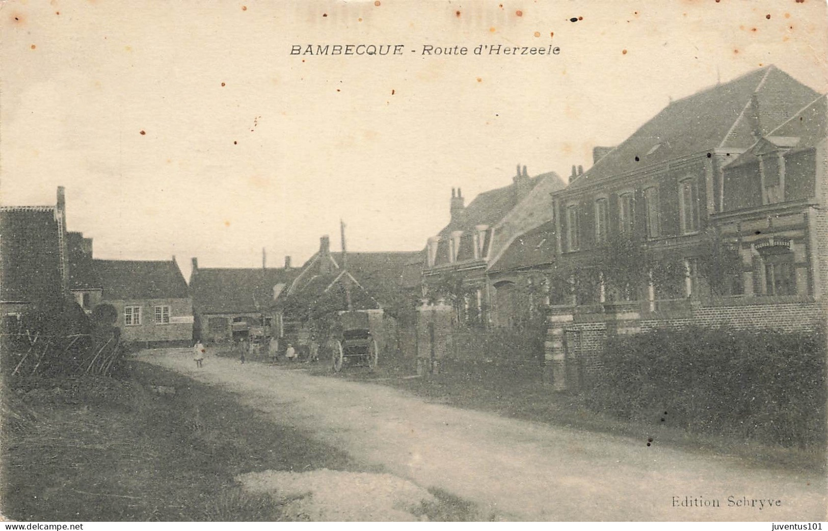 CPA Bambecque-Route D'Herzeele     L2910 - Autres & Non Classés