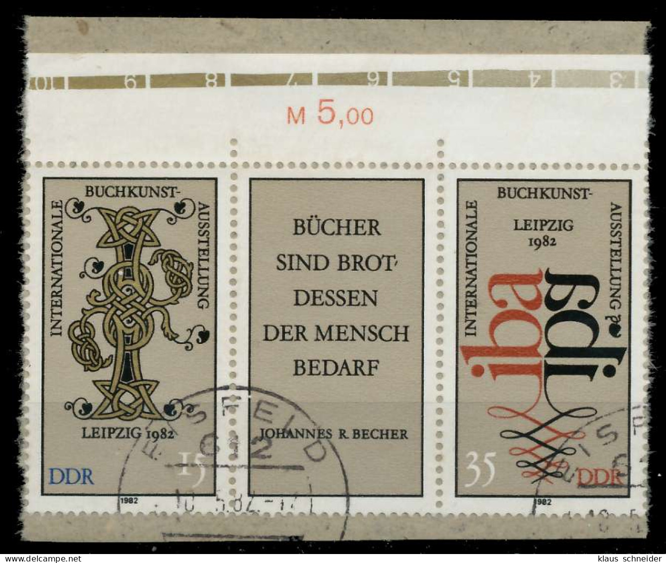 DDR ZUSAMMENDRUCK Nr WZd529 Gestempelt 3ER STR Briefstück X18820E - Se-Tenant