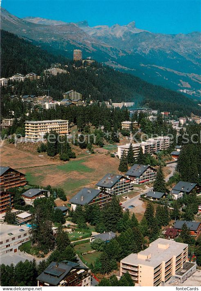 13745919 Crans-Montana Fliegeraufnahme Crans-Montana - Andere & Zonder Classificatie