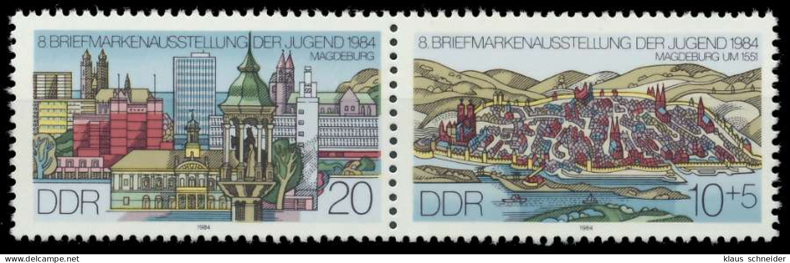 DDR ZUSAMMENDRUCK Nr WZd612 Postfrisch WAAGR PAAR SC497E2 - Zusammendrucke