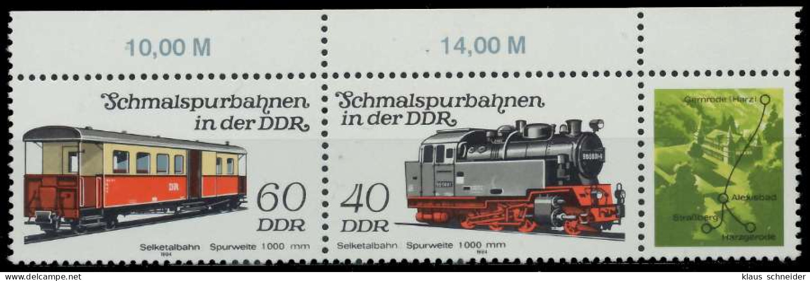 DDR ZUSAMMENDRUCK Nr WZd587 Postfrisch 3ER STR ORA X1960B2 - Se-Tenant