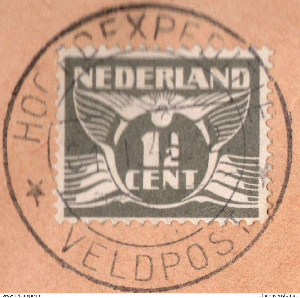 Netherlands 1940 Envelope With A Collection Of Fieldpost-cancels: Hoofdexpeditie, Fieldpost A B Nd 1 - 12, Printed Matte - Service