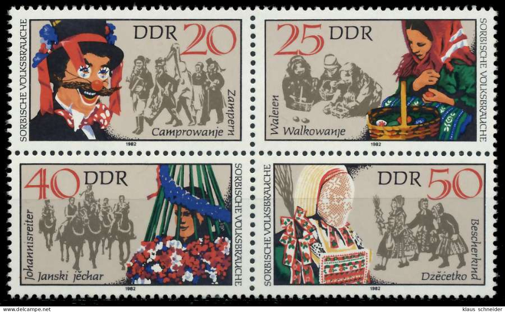 DDR ZUSAMMENDRUCK Nr 2717VB Postfrisch VIERERBLOCK X19614A - Zusammendrucke