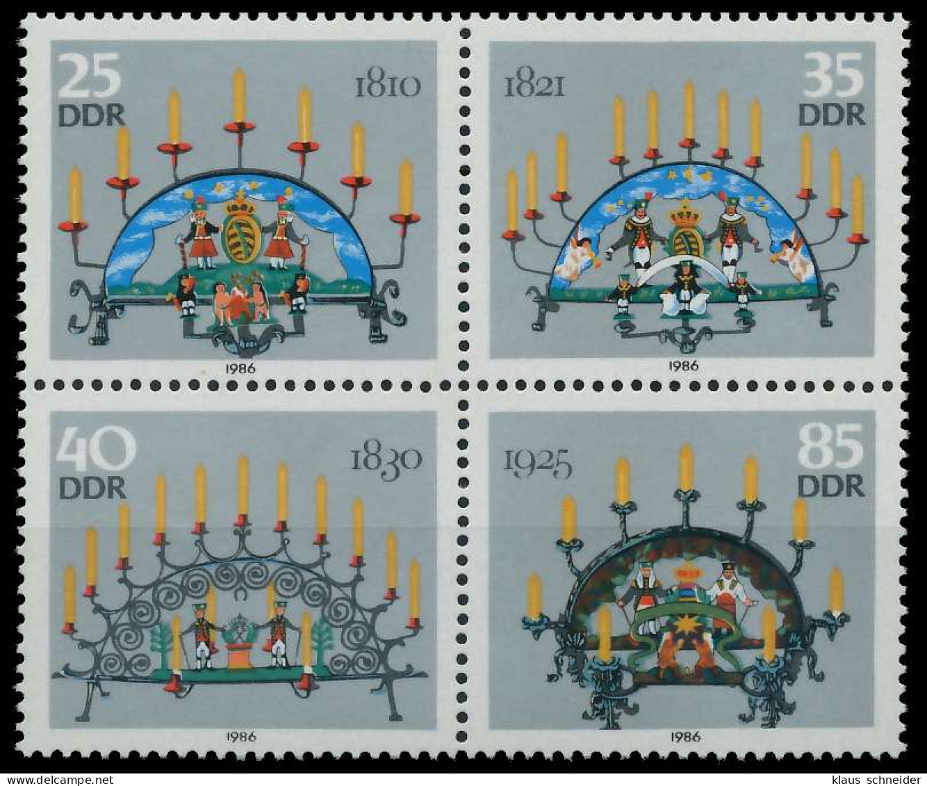 DDR ZUSAMMENDRUCK Nr 3059VB Postfrisch VIERERBLOCK SC592AA - Zusammendrucke