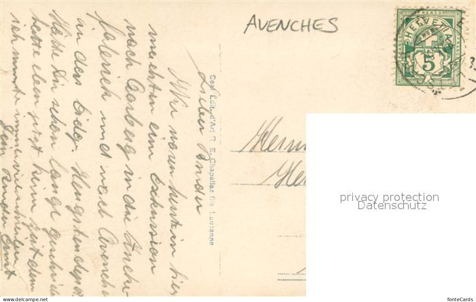 13740157 Avenches Vue Generale Avenches - Andere & Zonder Classificatie