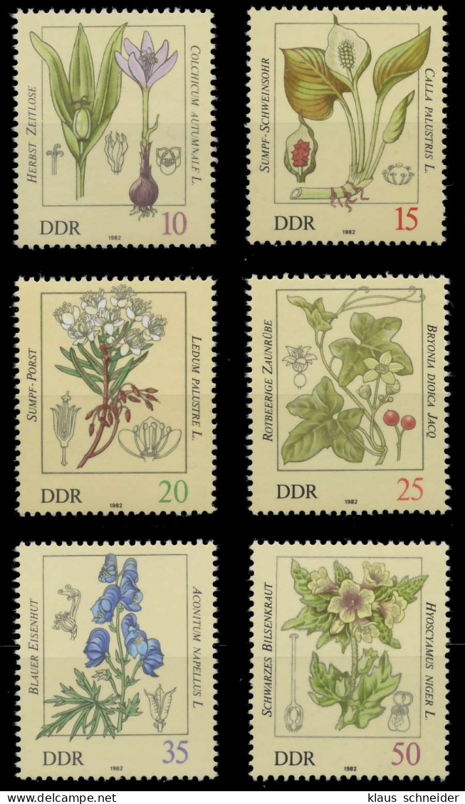 DDR 1982 Nr 2691-2696 Postfrisch X196466 - Unused Stamps