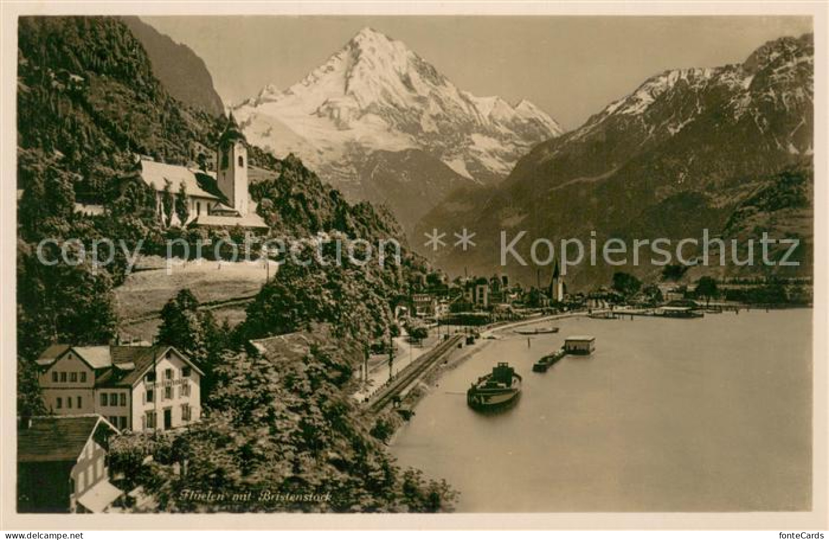 13738757 Flueelen Vierwaldstaettersee UR Mit Bristenstock  - Andere & Zonder Classificatie