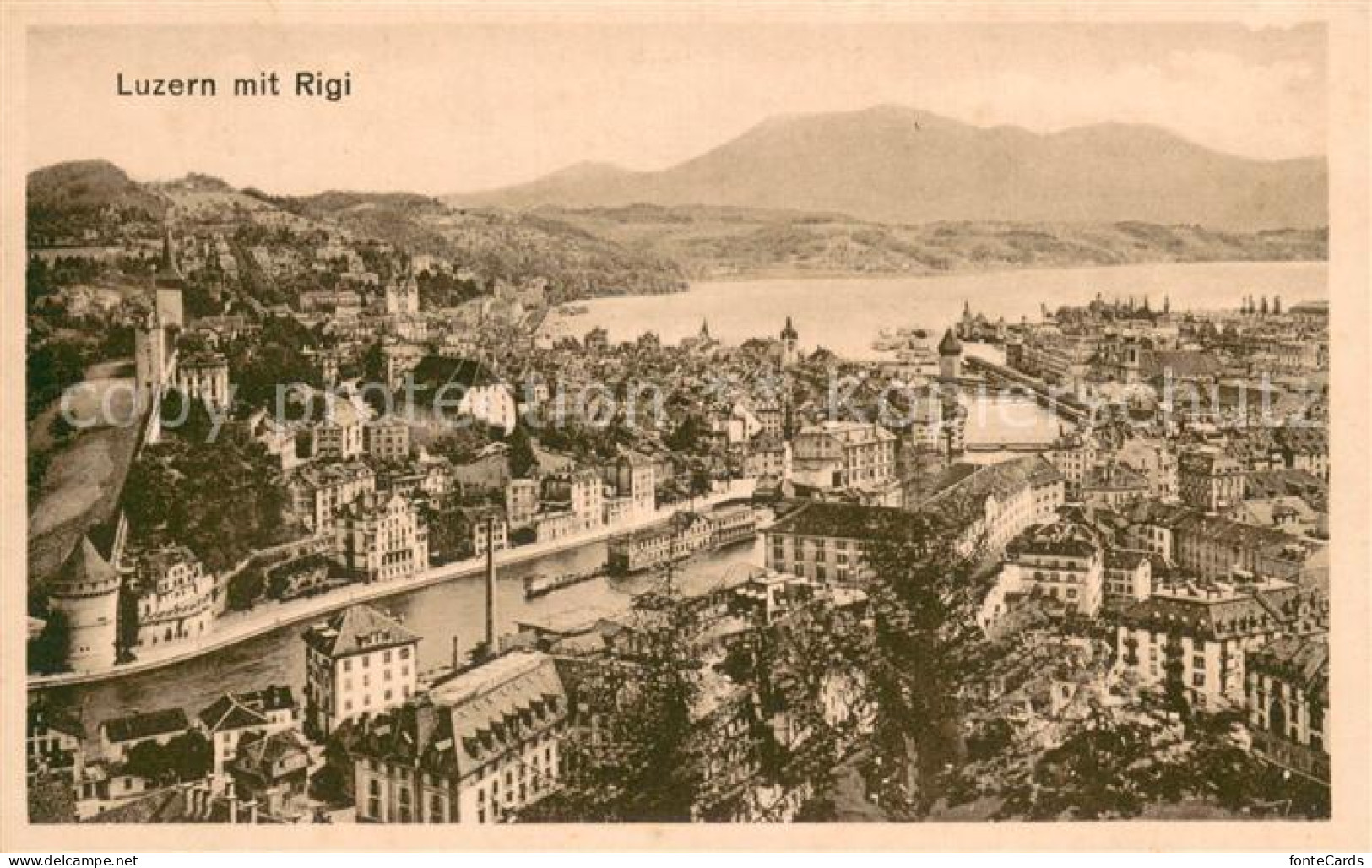 13738717 Luzern  LU Panorama Mit Rigi  - Andere & Zonder Classificatie